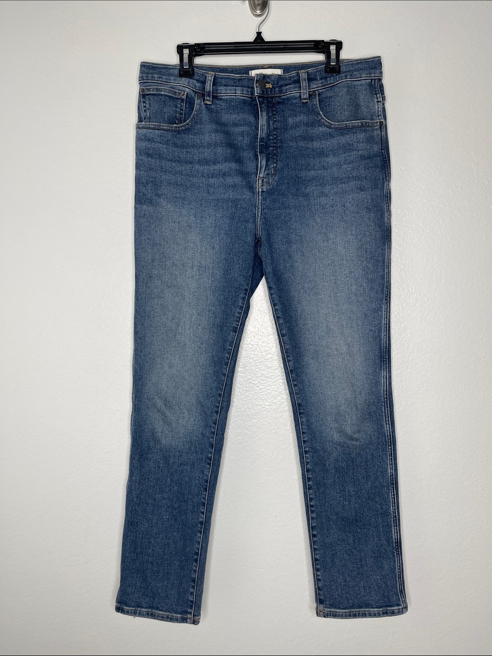 Madewell The Pencil Stretch Straight Leg High Waisted Jeans Women's Size 31